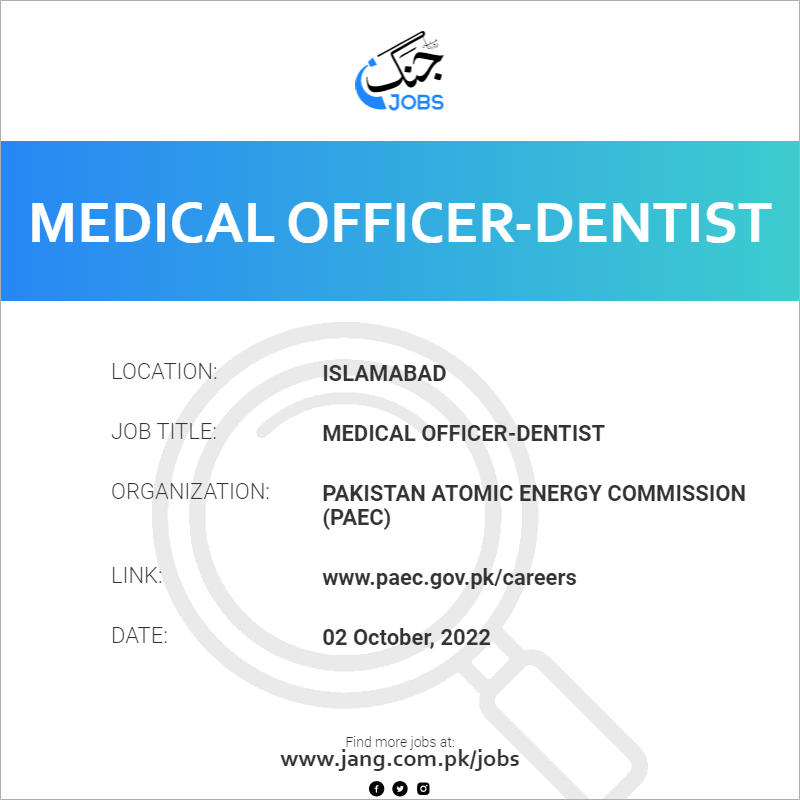 Medical Officer-Dentist