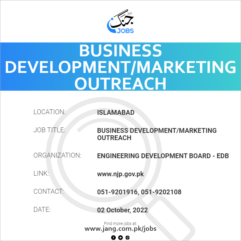 Business Development/Marketing Outreach