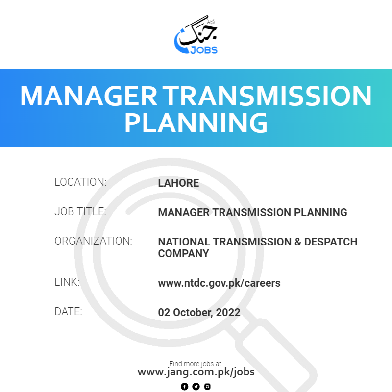 Manager Transmission Planning