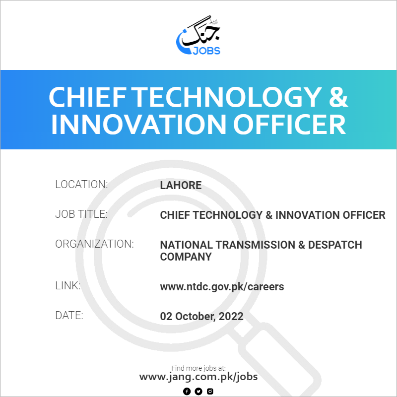 Chief Technology & Innovation Officer