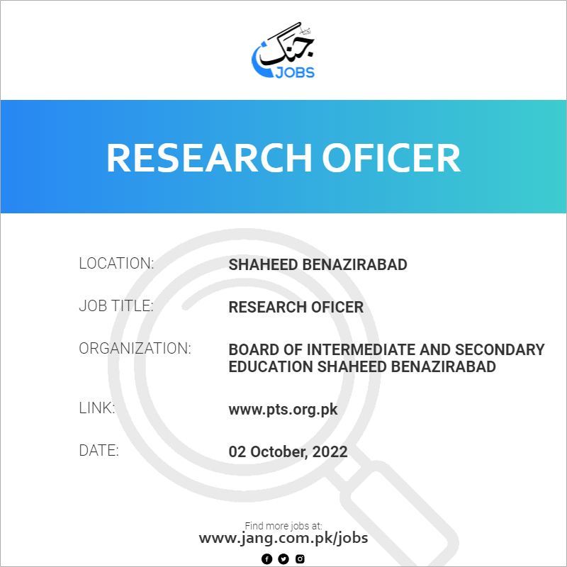 Research Oficer
