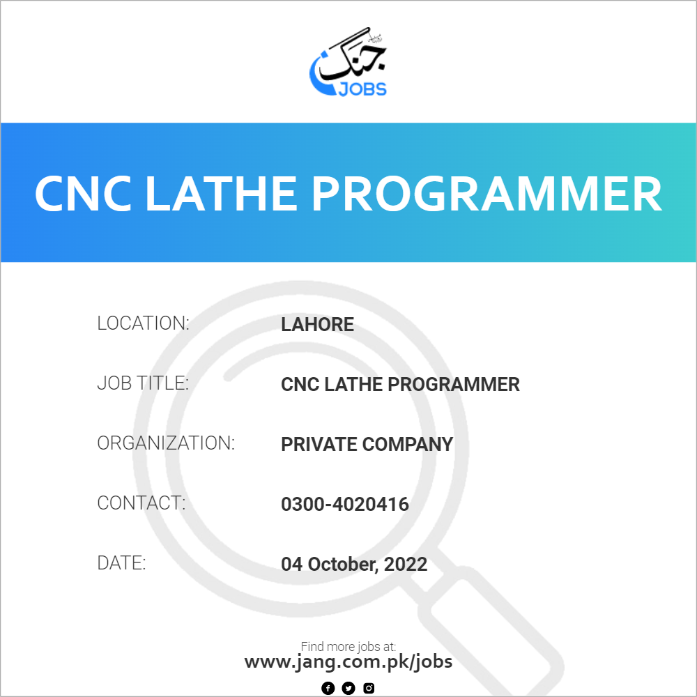 CNC Lathe Programmer