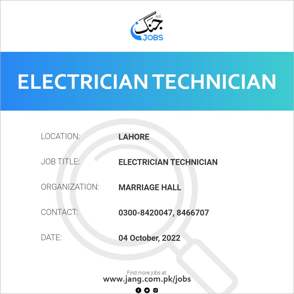 Electrician Technician
