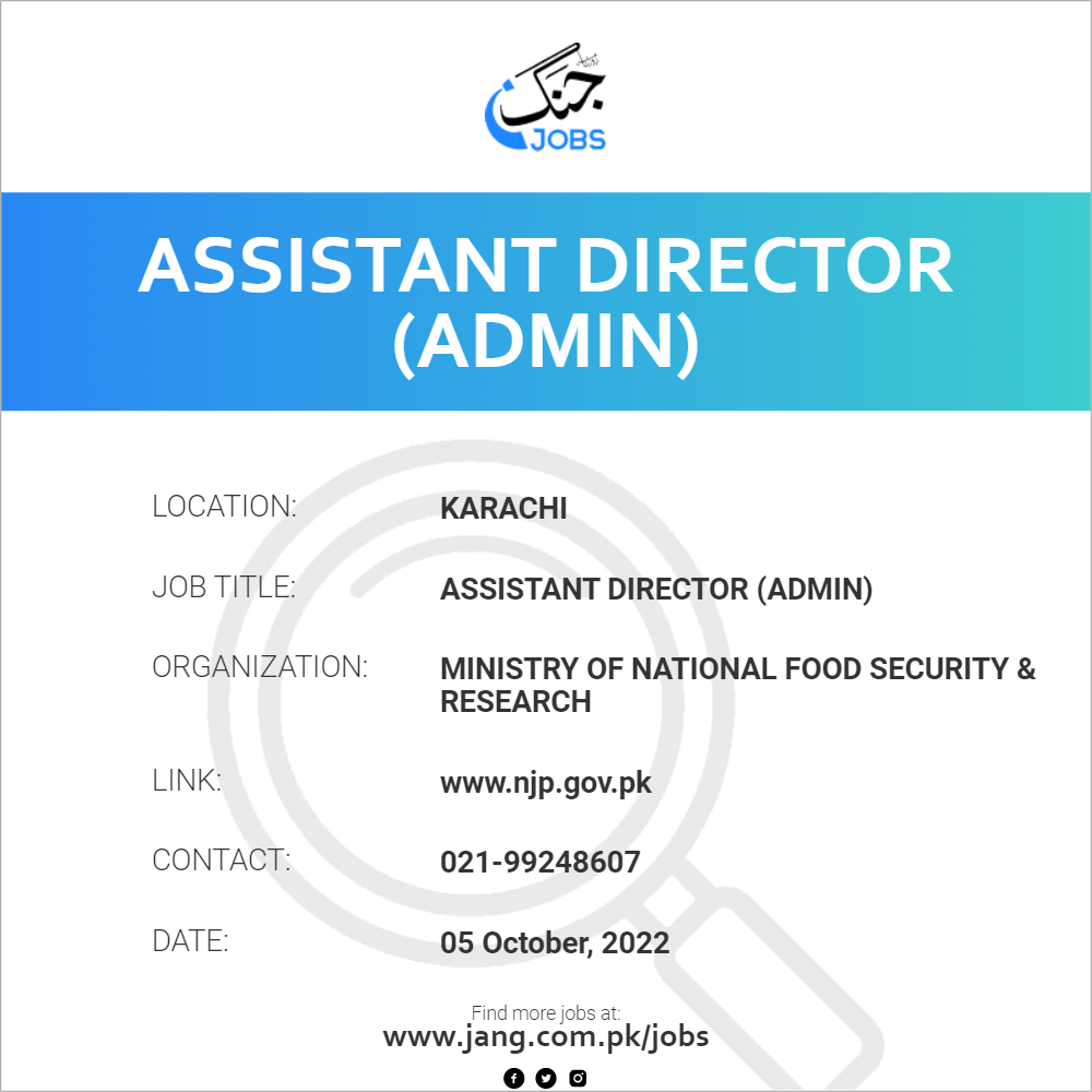 Assistant Director (Admin)