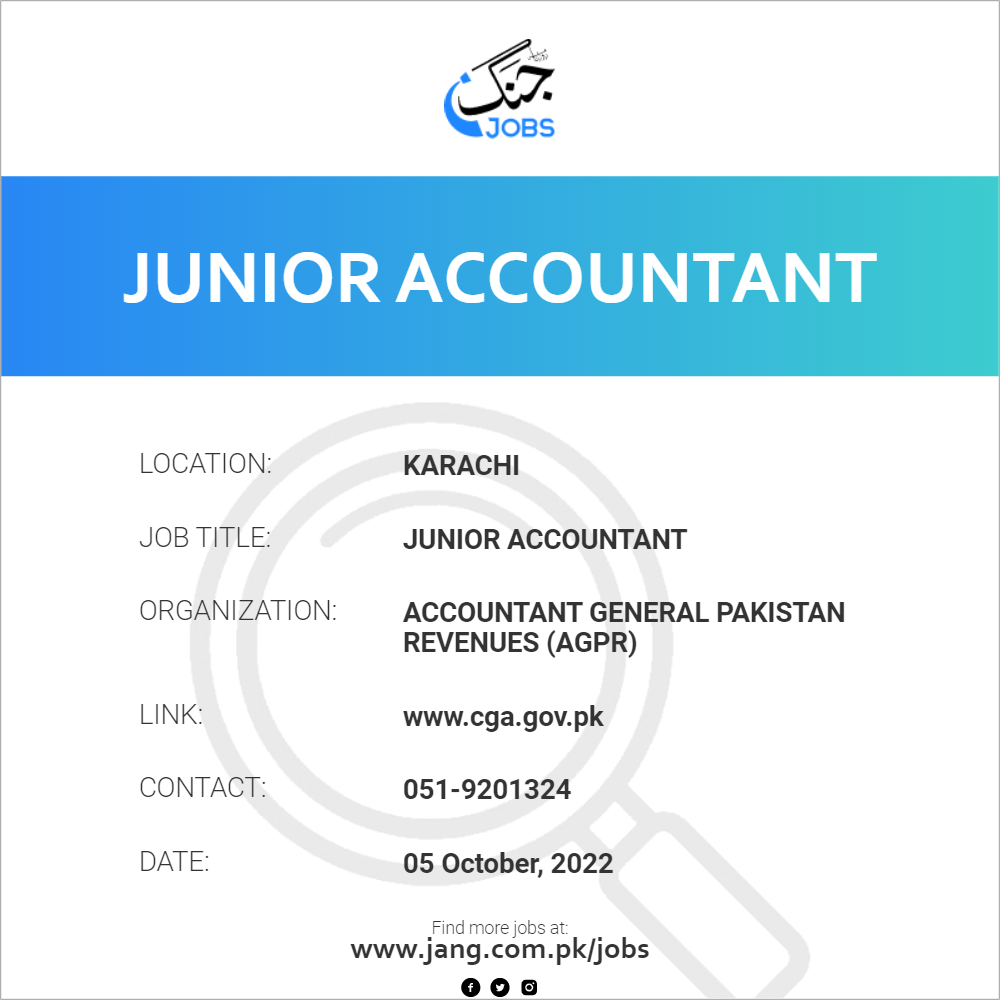 Junior Accountant