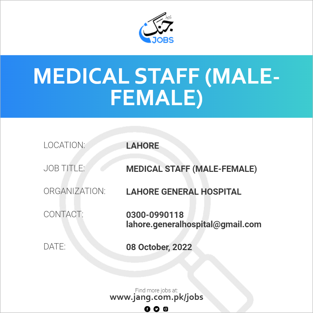 Medical Staff (Male-Female)