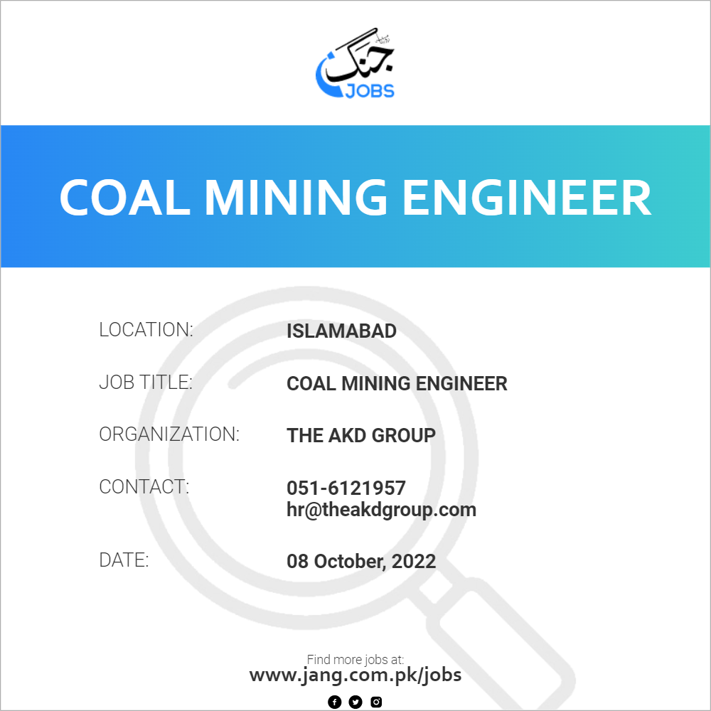 Coal Mining Engineer