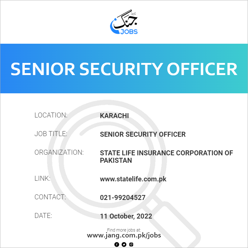 Senior Security Officer