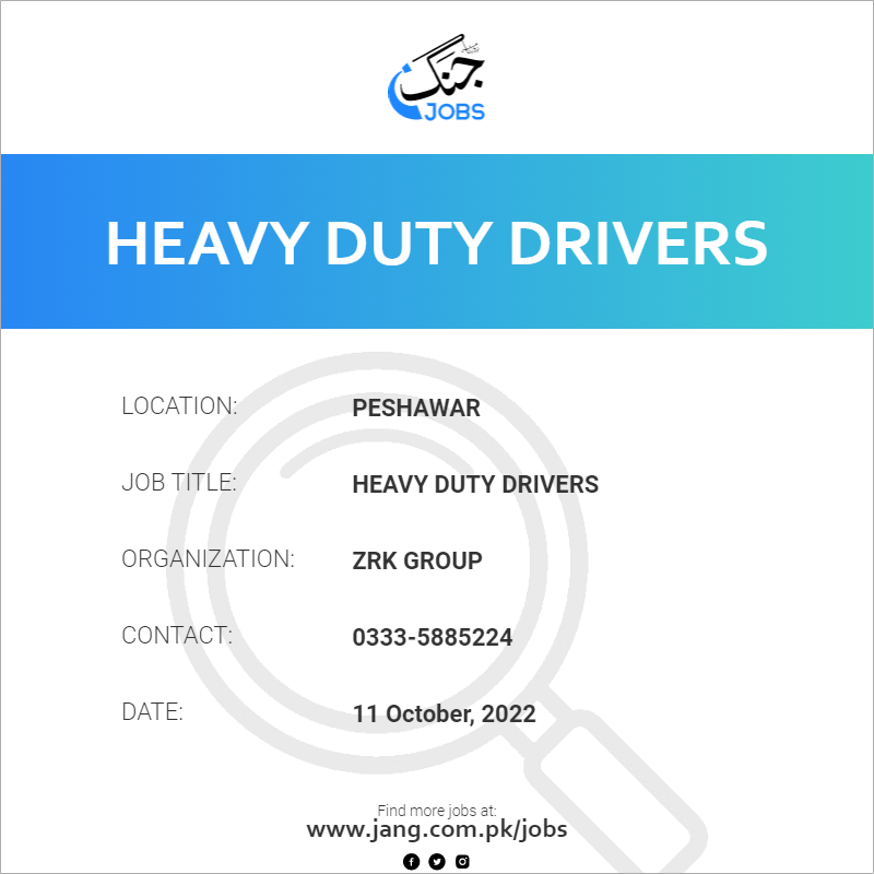 Heavy Duty Drivers