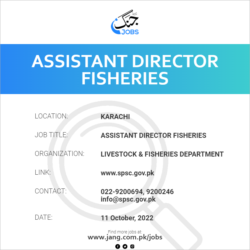 Assistant  Director Fisheries