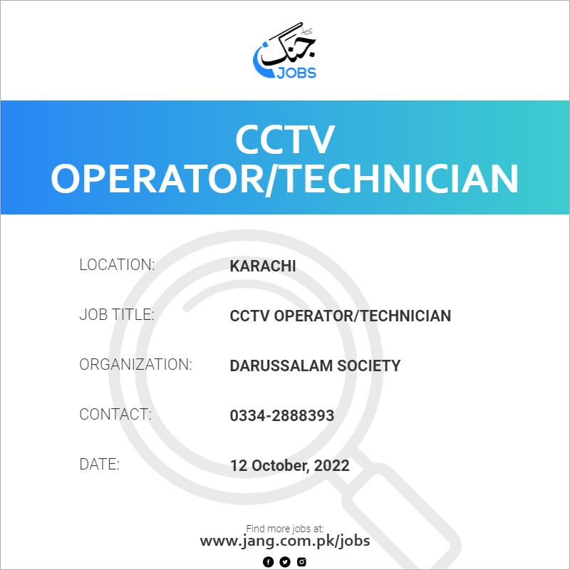 CCTV Operator/Technician