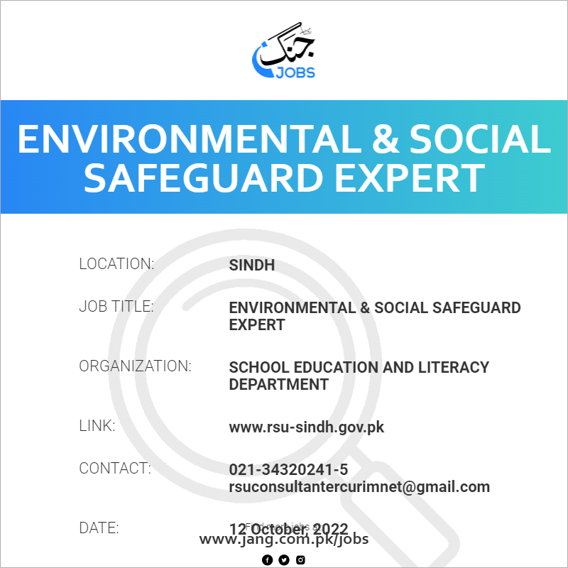 Environmental & Social Safeguard Expert