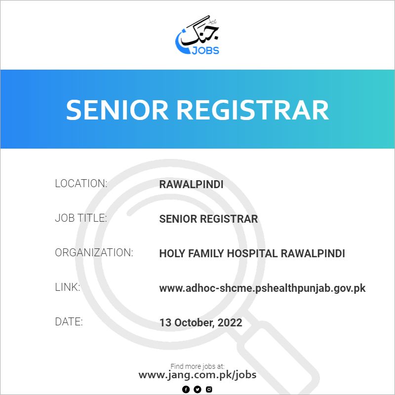 Senior Registrar