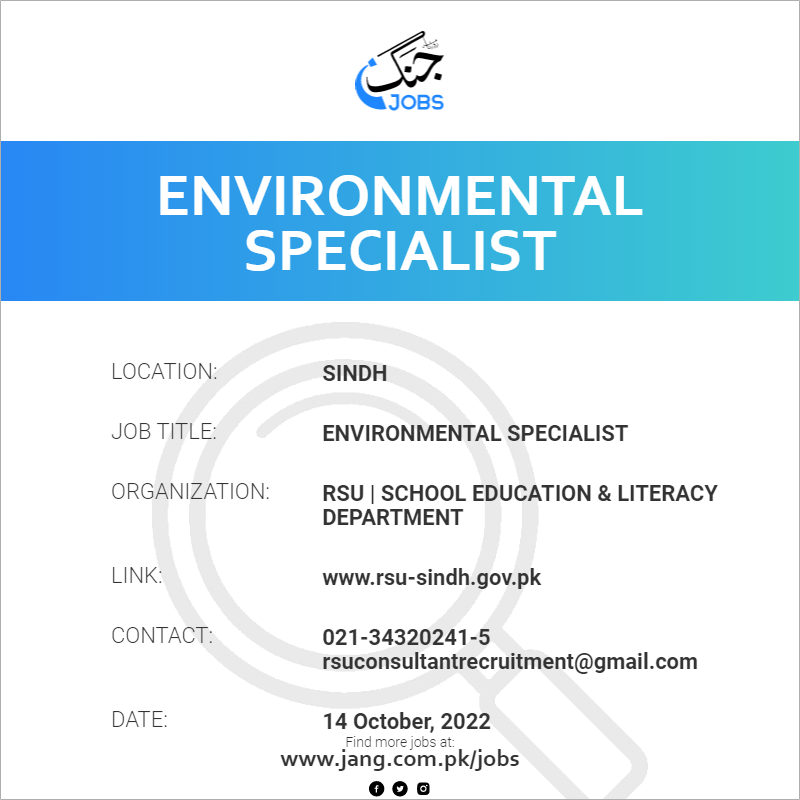 environmental-specialist-job-rsu-school-education-literacy