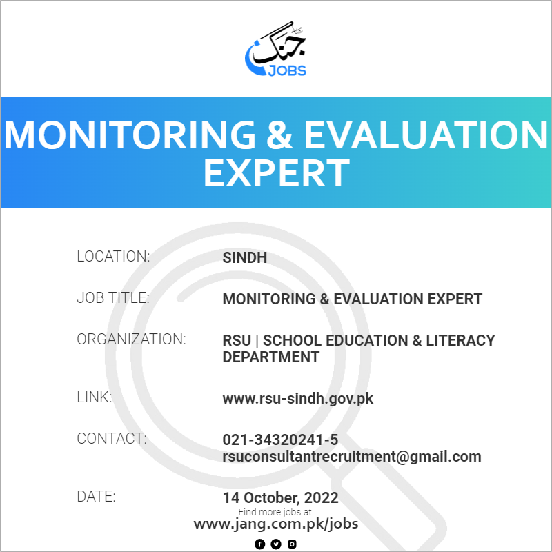 Monitoring & Evaluation Expert