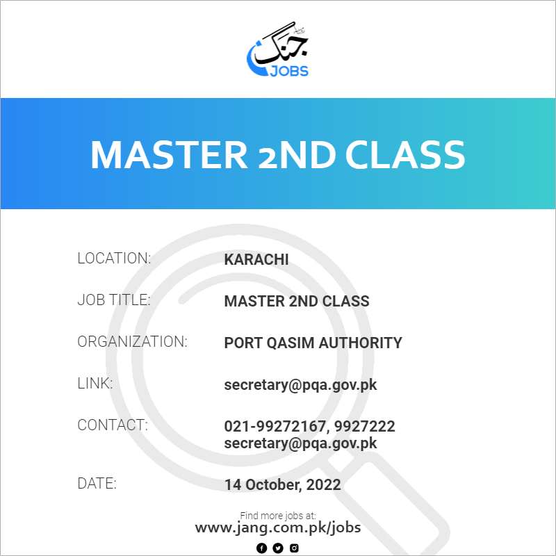Master 2nd Class