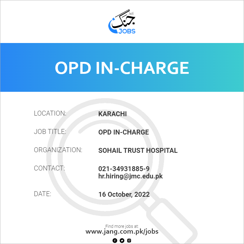 OPD In-Charge