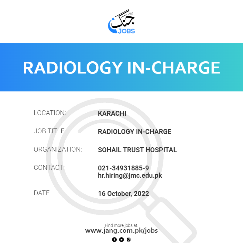 Radiology In-Charge