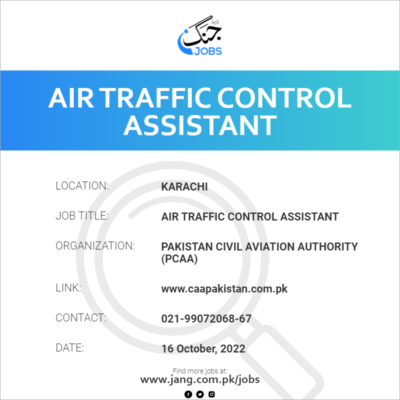 Air Traffic Control Assistant Job Description