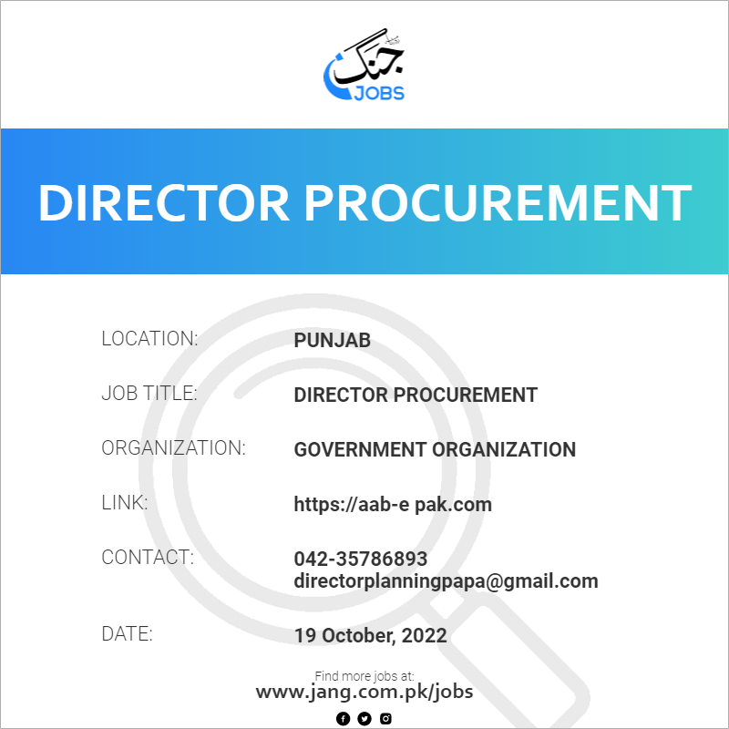 Director Procurement 