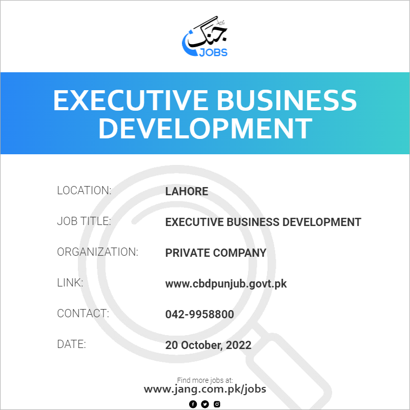 Executive Business Development 