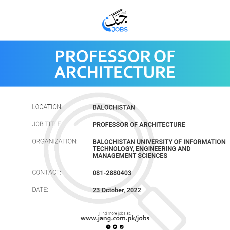 Professor OF Architecture 