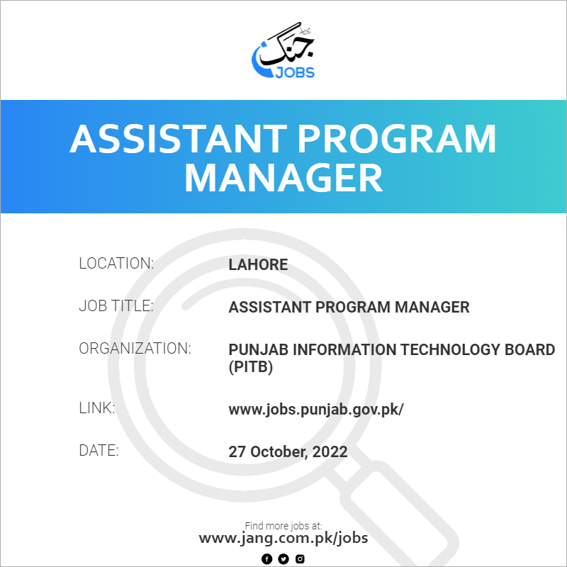 assistant-program-manager-job-punjab-information-technology-board