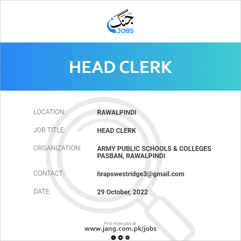 Head Clerk