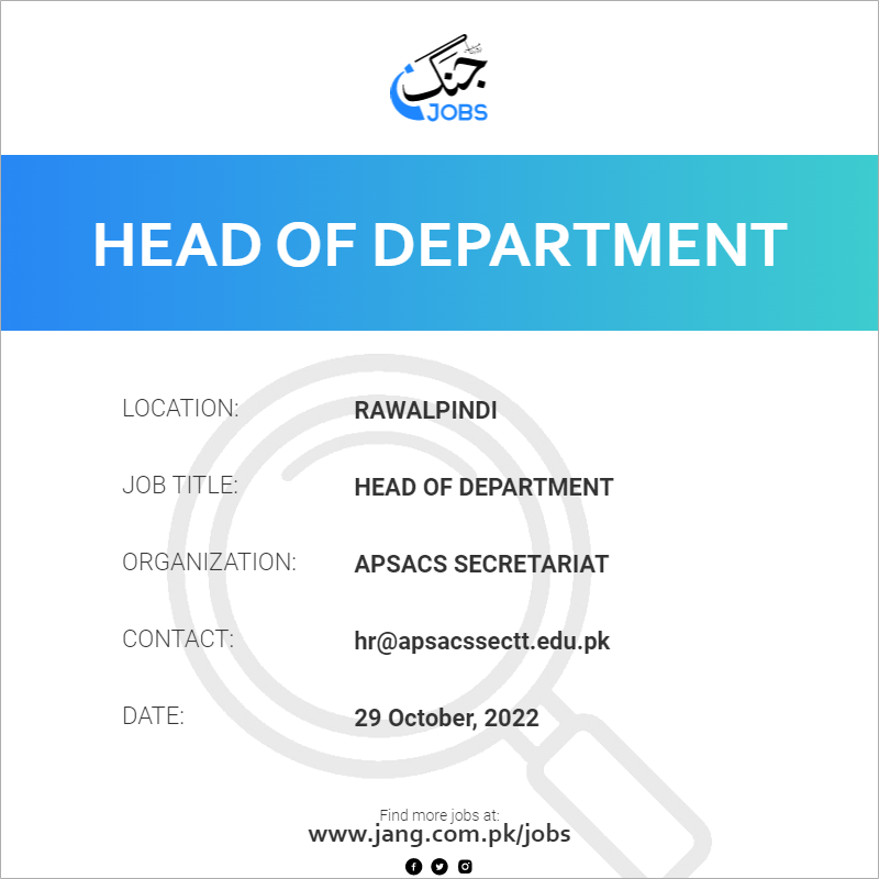 Head Of Department