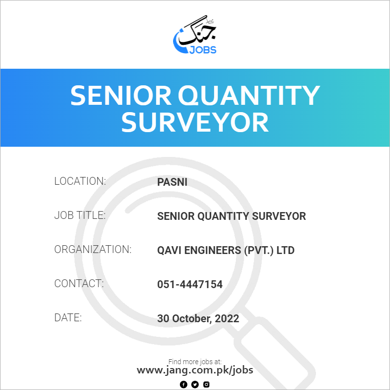 Senior Quantity Surveyor