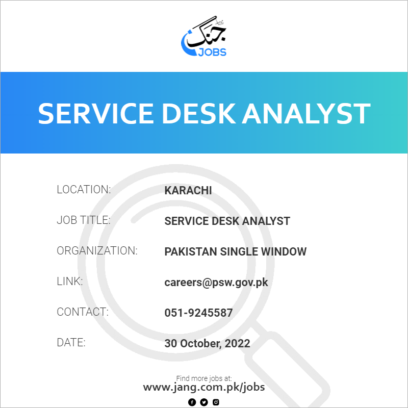 Service Desk Analyst