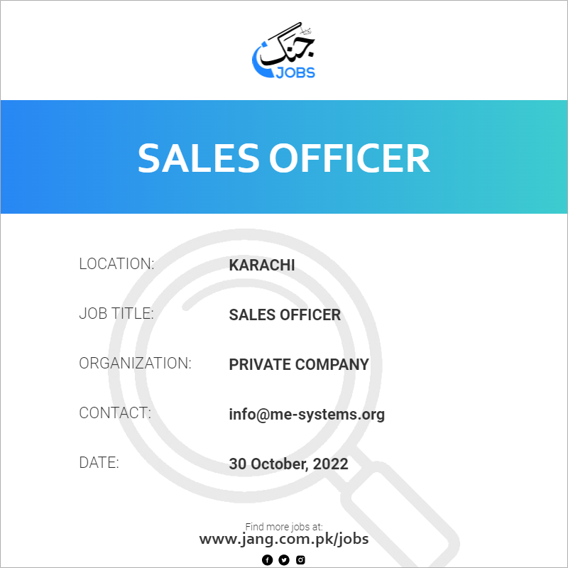 Sales Officer