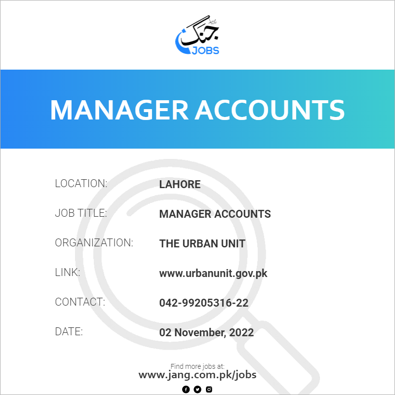 Manager Accounts