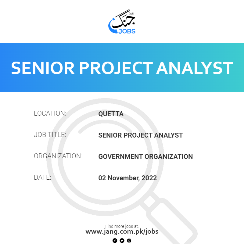 senior-project-analyst-job-government-organization-jobs-in-quetta