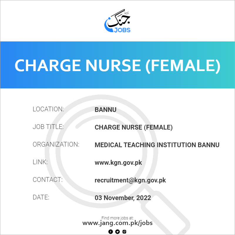 Charge Nurse (Female)