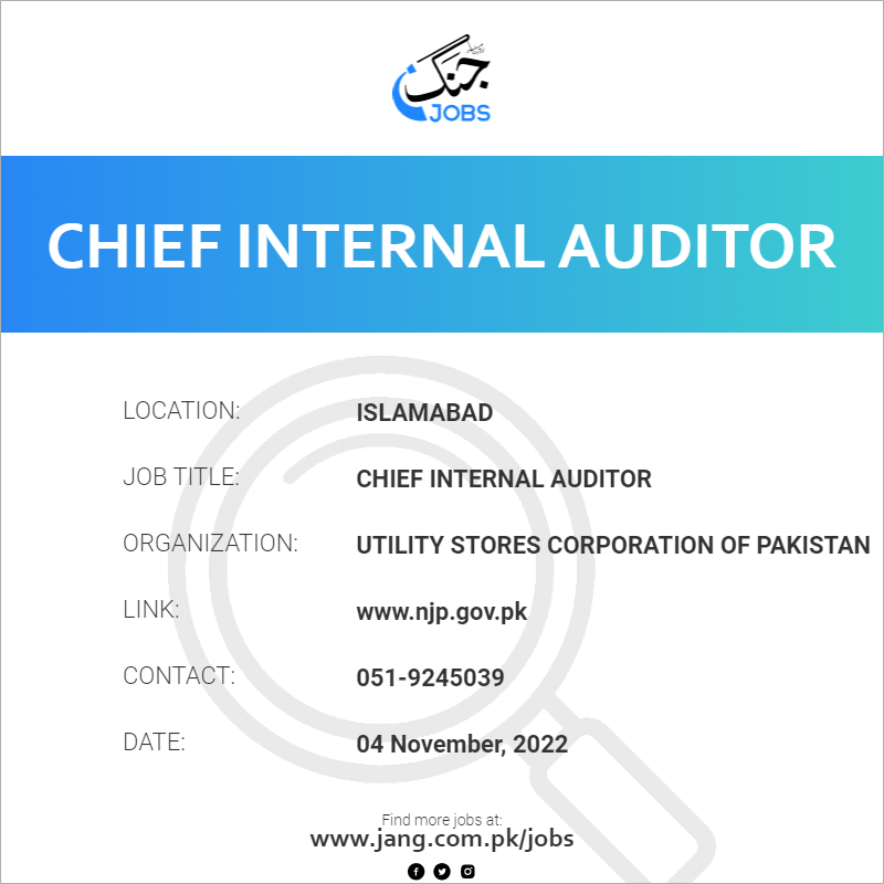 Chief Internal Auditor