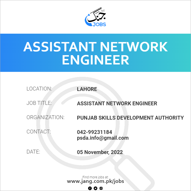 Assistant Network Engineer