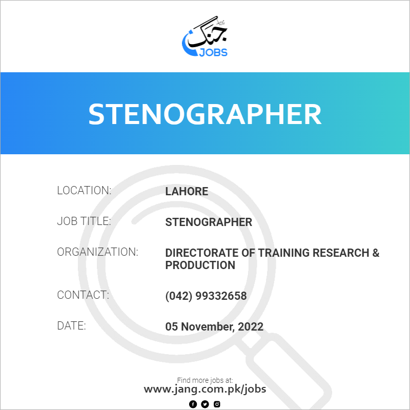 Stenographer