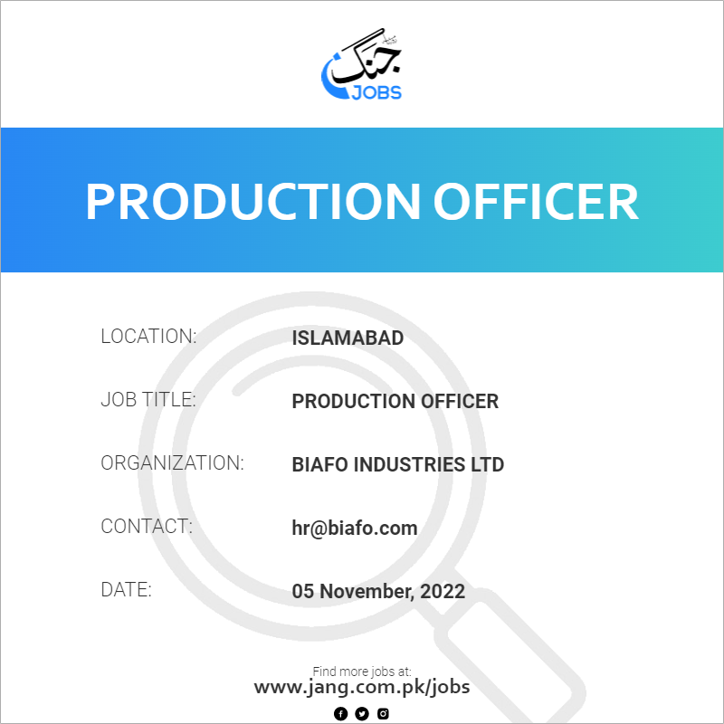 Production Officer