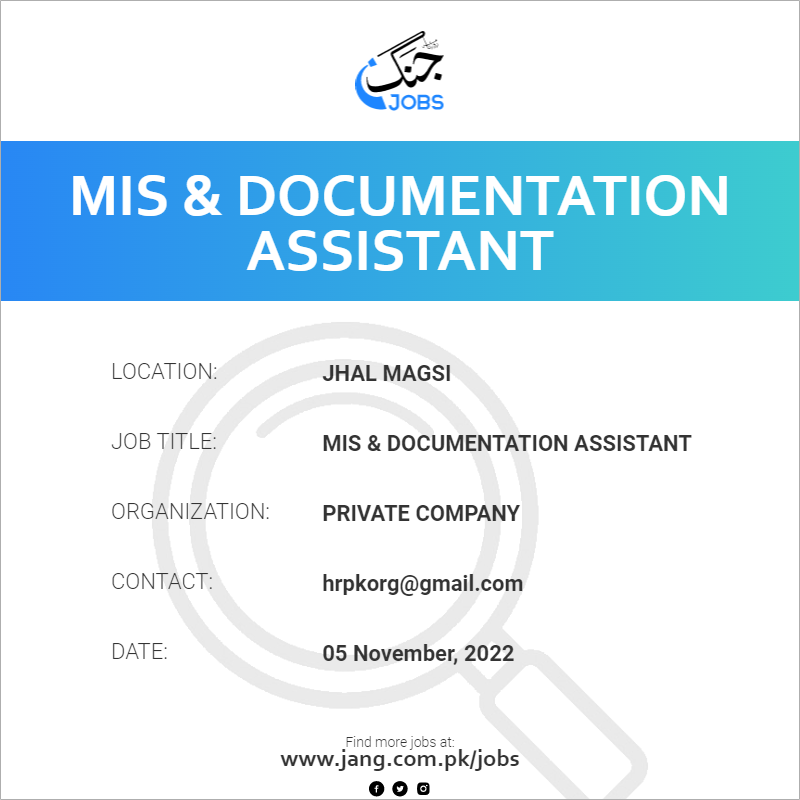MIS & Documentation Assistant