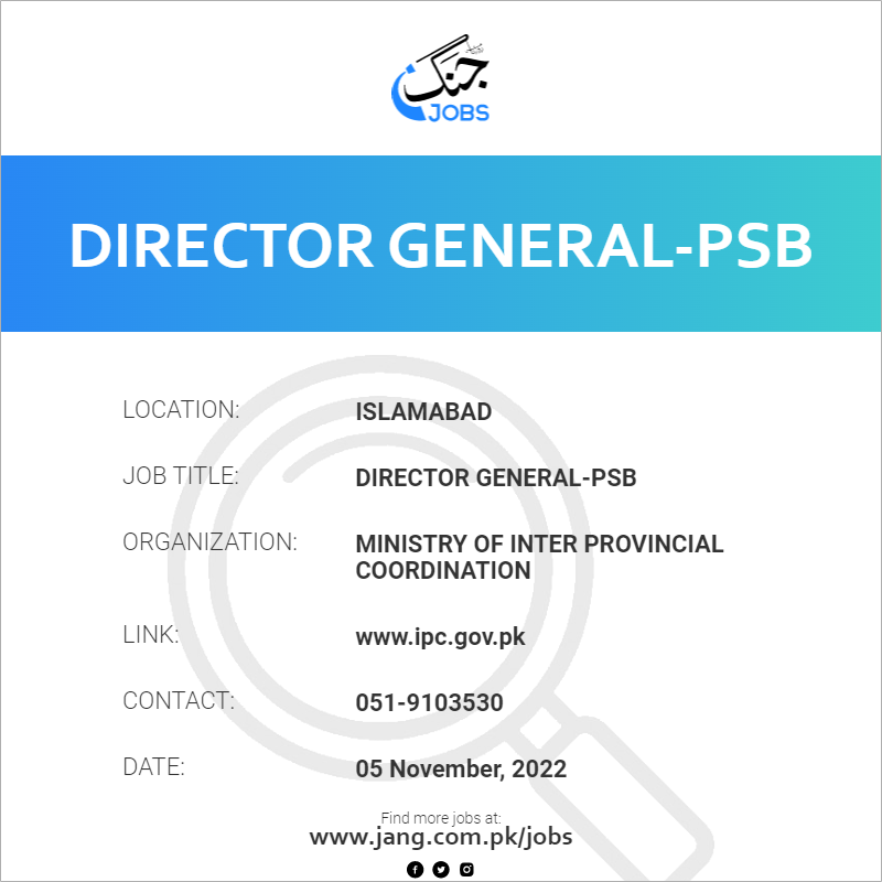Director General-PSB
