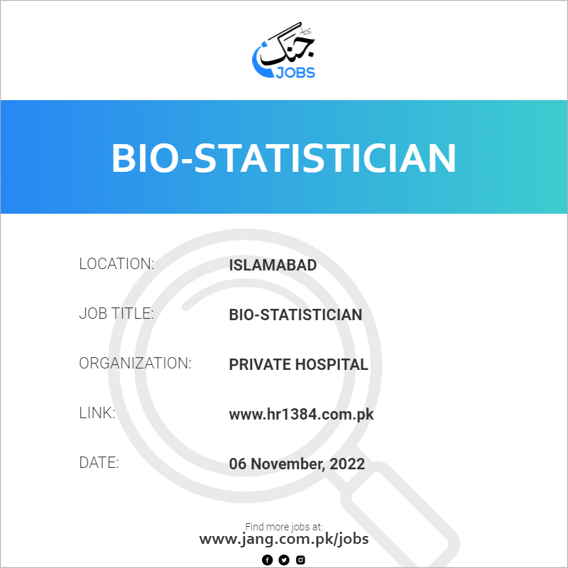Bio-Statistician
