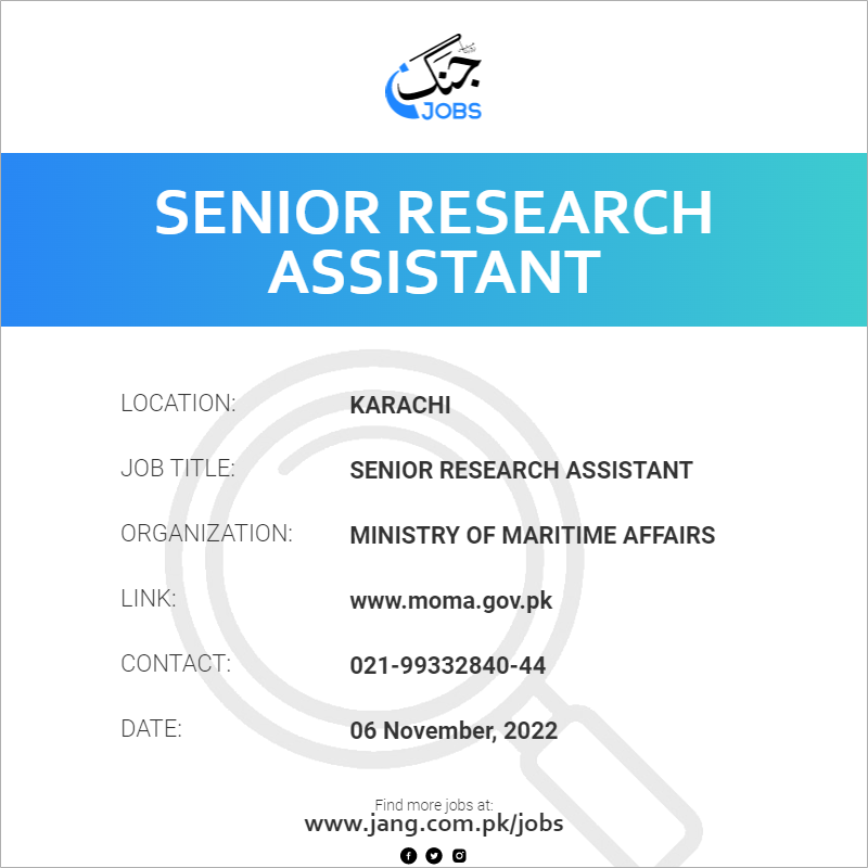 Senior Research Assistant