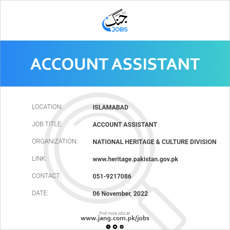 account-assistant-job-national-heritage-culture-division-jobs-in