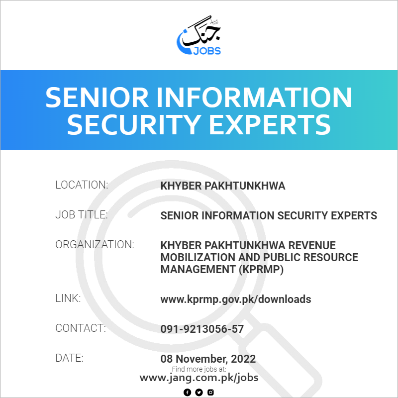 Senior Information Security Experts