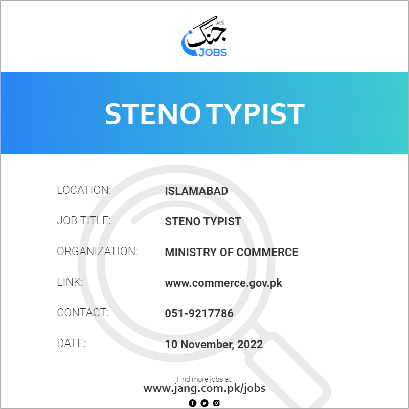 Steno Typist