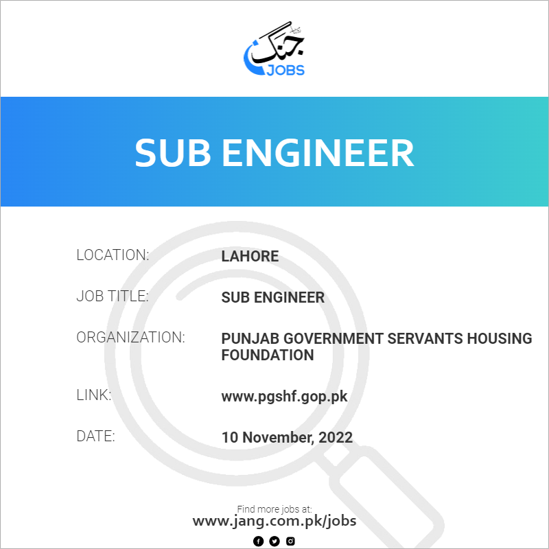 Sub Engineer