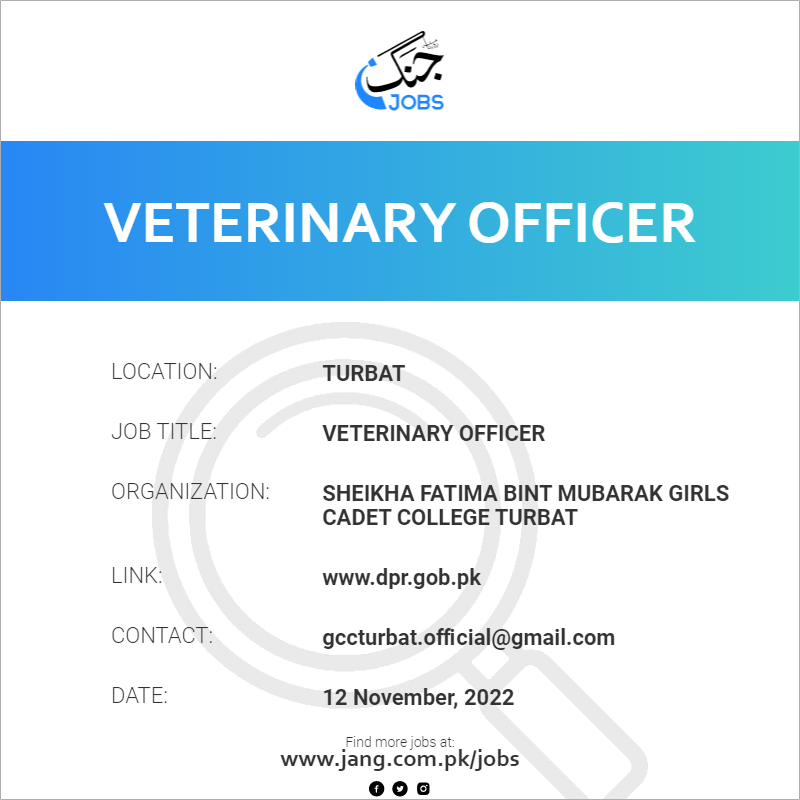 Veterinary Officer