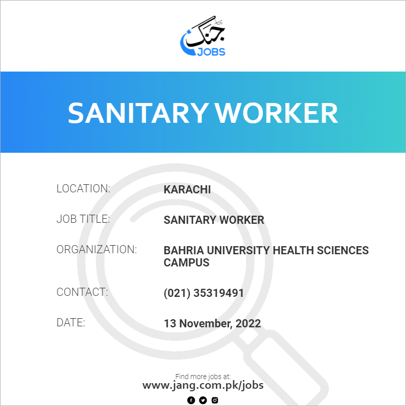 Sanitary Worker