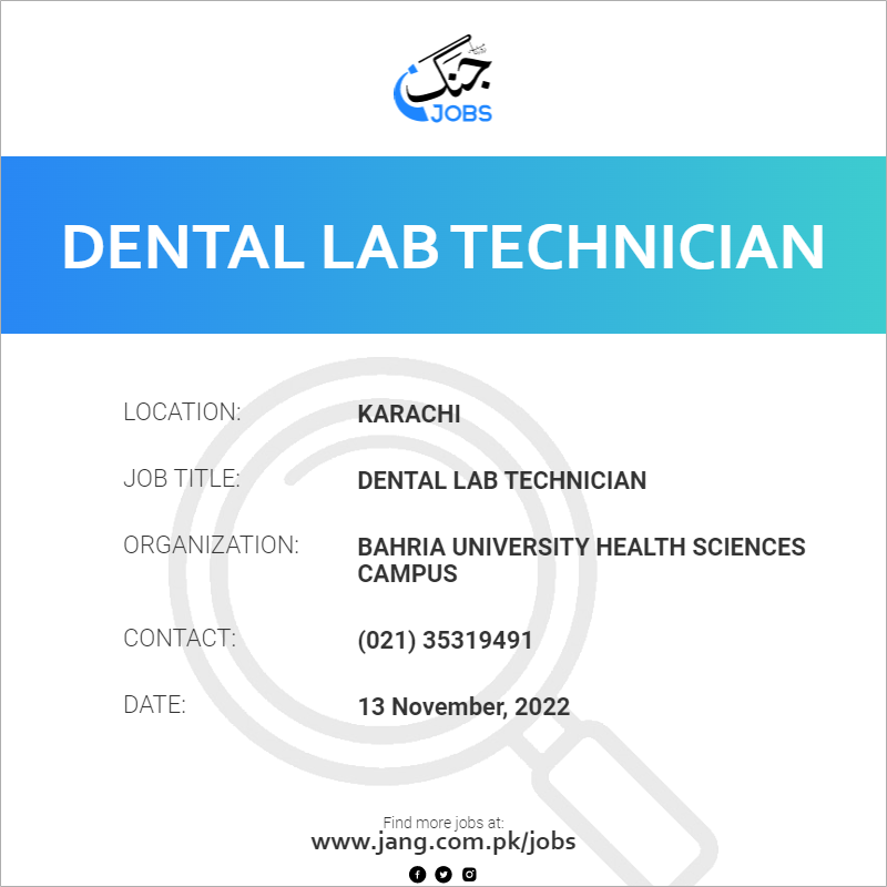 Dental Lab Technician